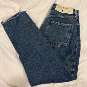 RILEY HIGH RISE STRAIGHT CROP IN SPHERE, SIZE 24
